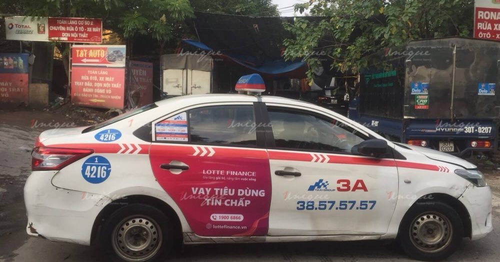quảng cáo trên taxi Group