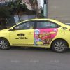quảng cáo trên taxi tiên sa