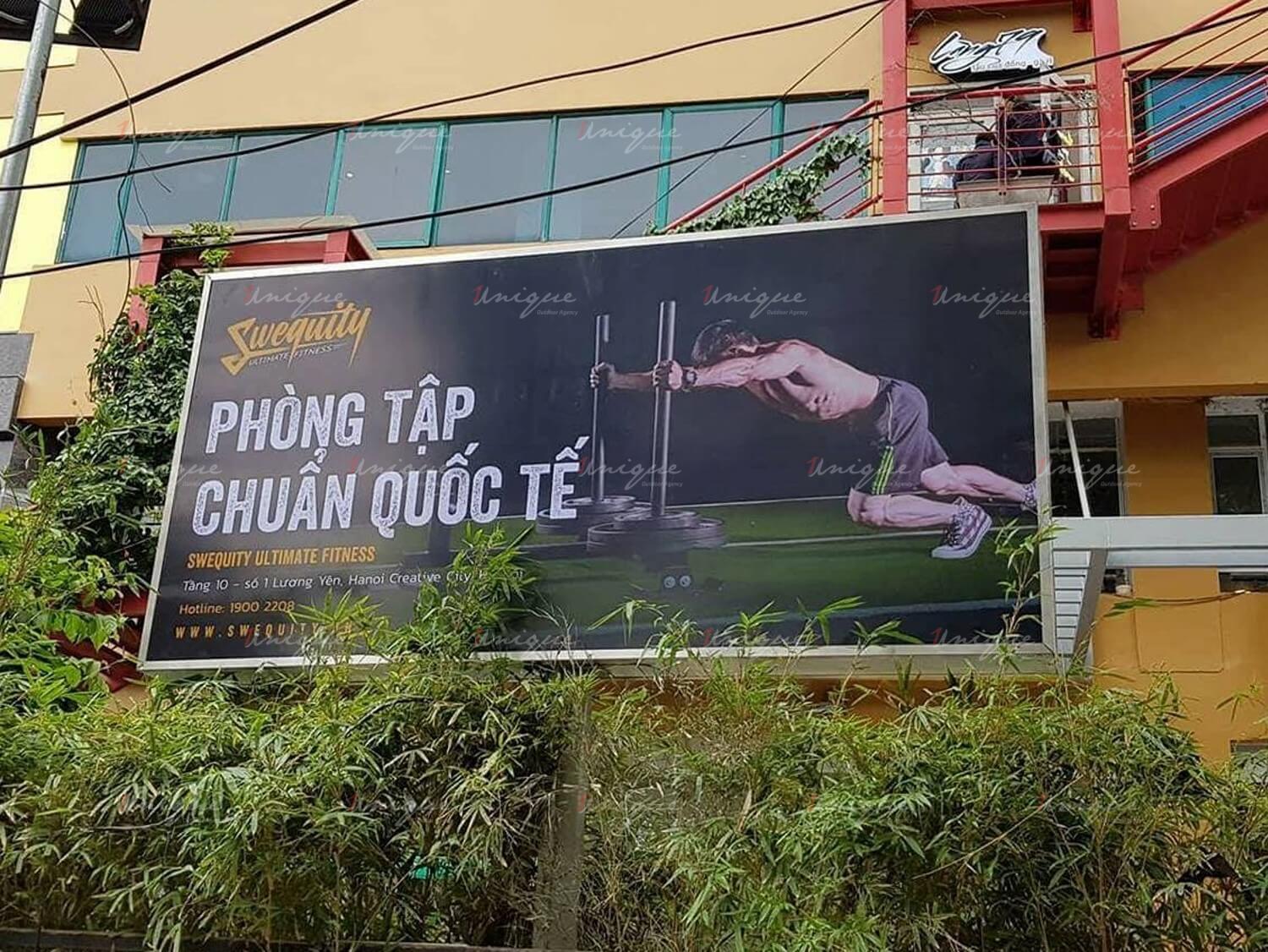 Swequity Fitness quảng cáo biển hộp đèn