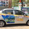 quảng cáo trên taxi long biên