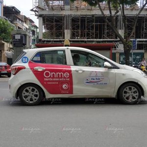 quảng cáo trên taxi Vạn Xuân
