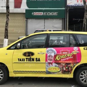 quảng cáo trên taxi tại Đà Nẵng
