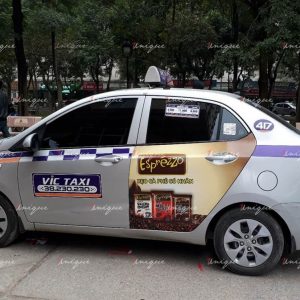quảng cáo trên Vic taxi
