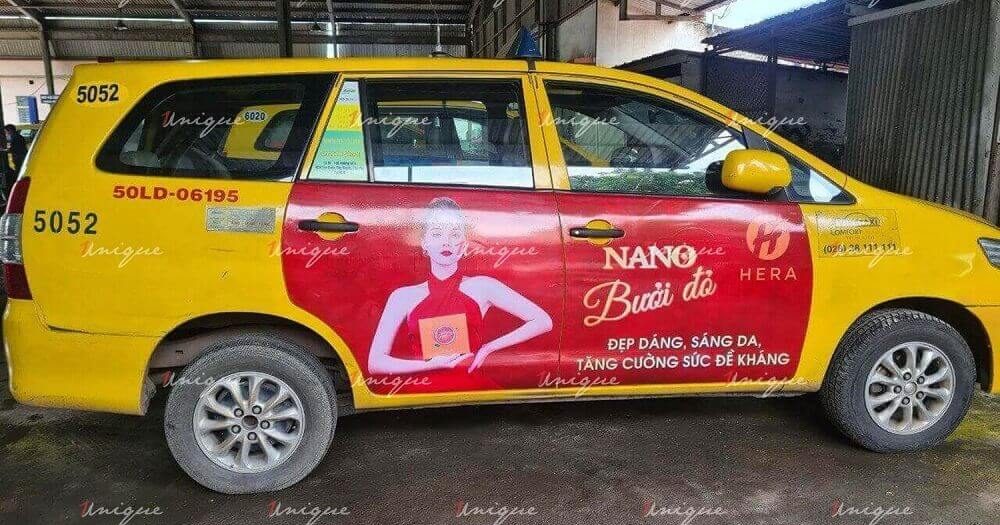 quảng cáo trên vinataxi