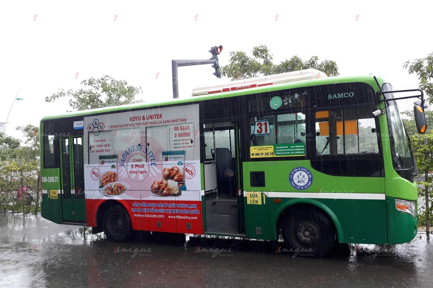 hình thức quảng cáo trên xe buýt