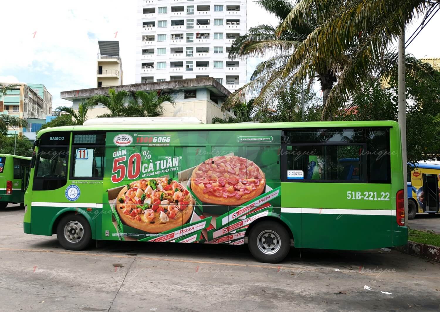 hình thức quảng cáo trên xe buýt