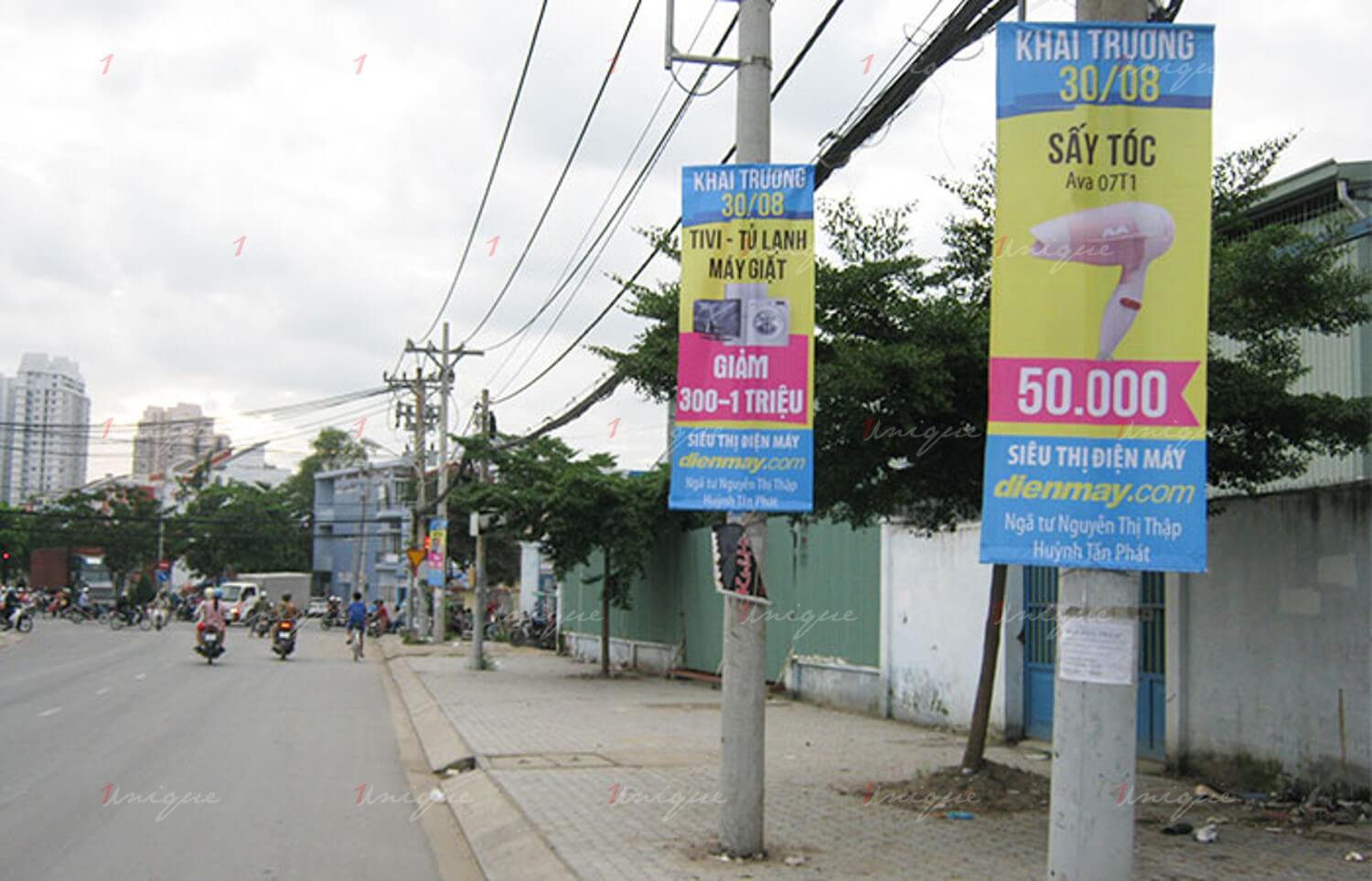 quảng cáo banner, phướn