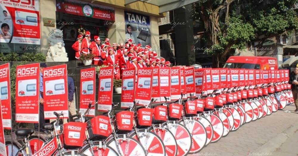 quảng cáo roadshow xe đạp