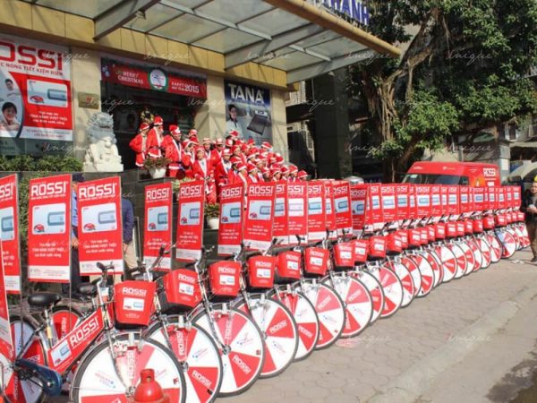 quảng cáo roadshow xe đạp