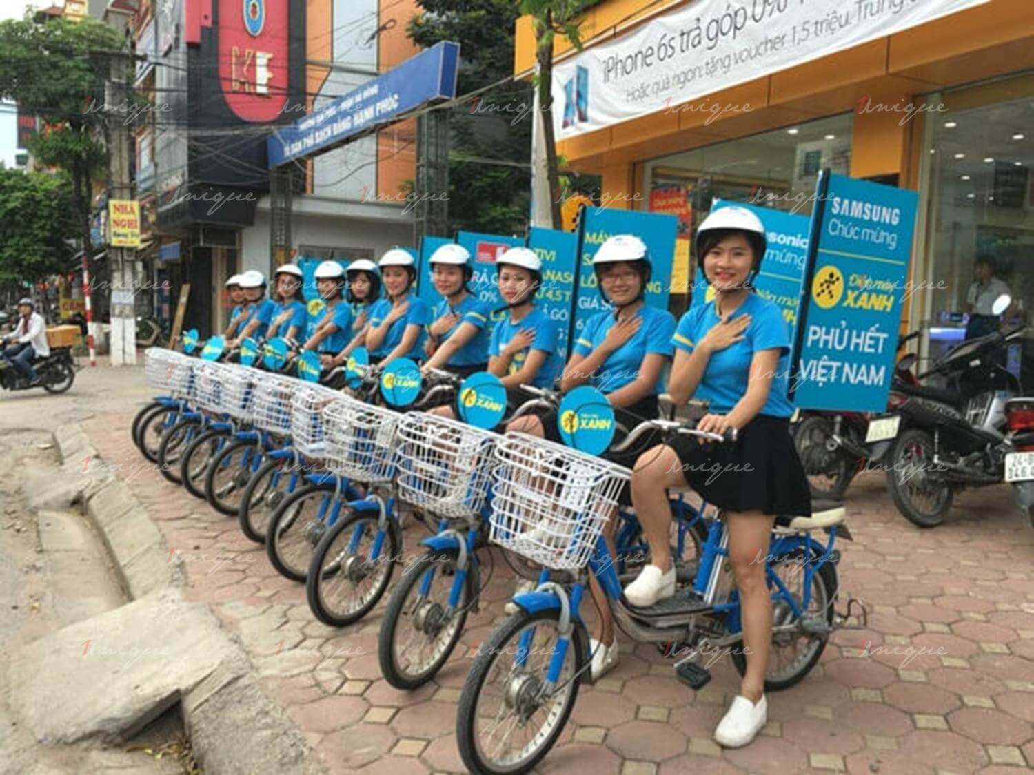 quảng cáo roadshow xe đạp