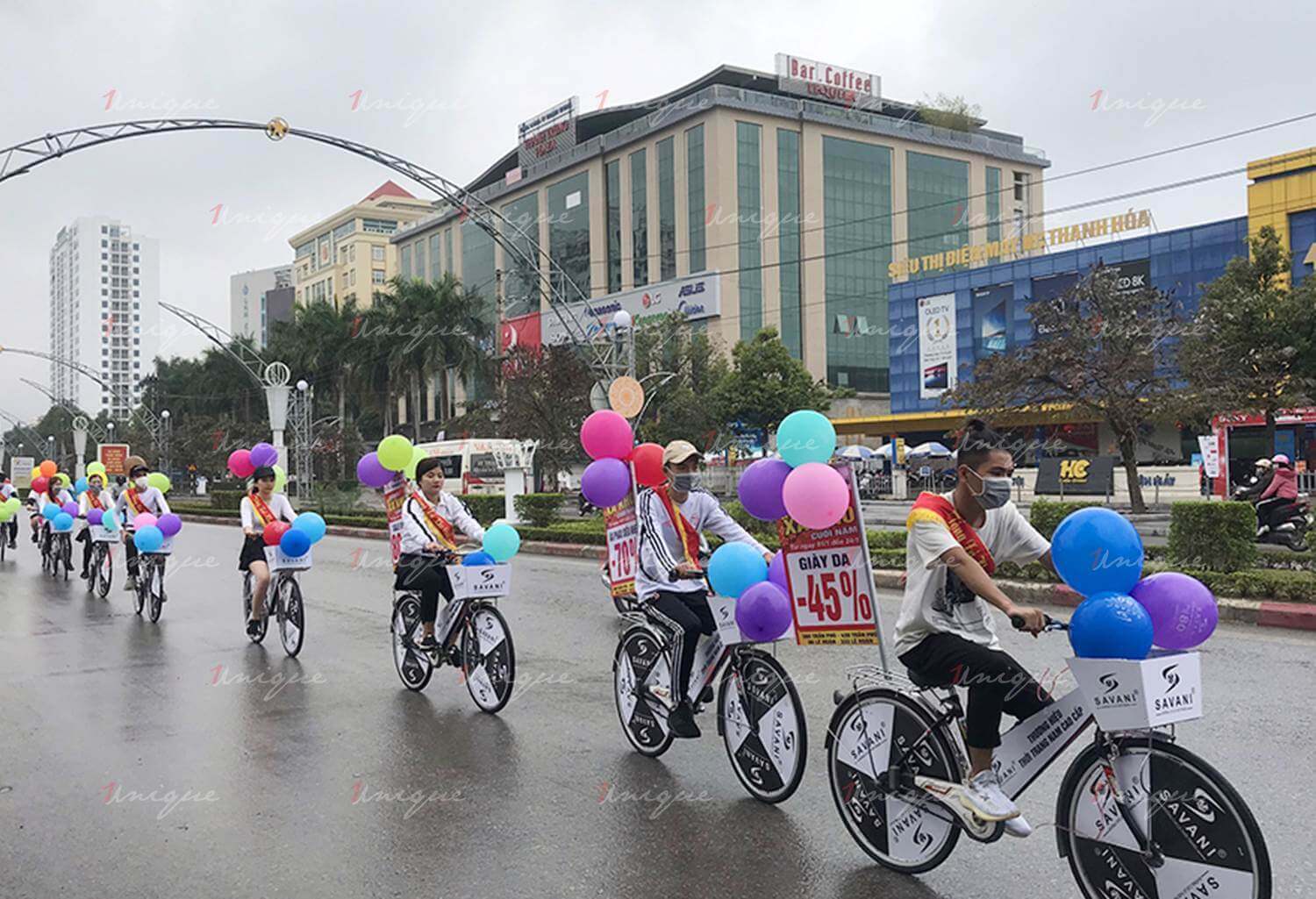 quảng cáo roadshow xe đạp