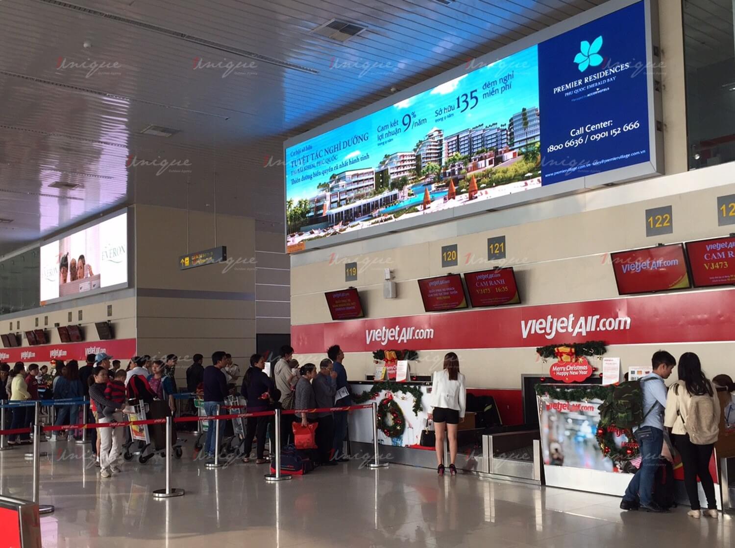 Quảng cáo tại sân bay Nội Bài: Ấn tượng và hiệu quả quảng cáo tại sân bay Nội Bài