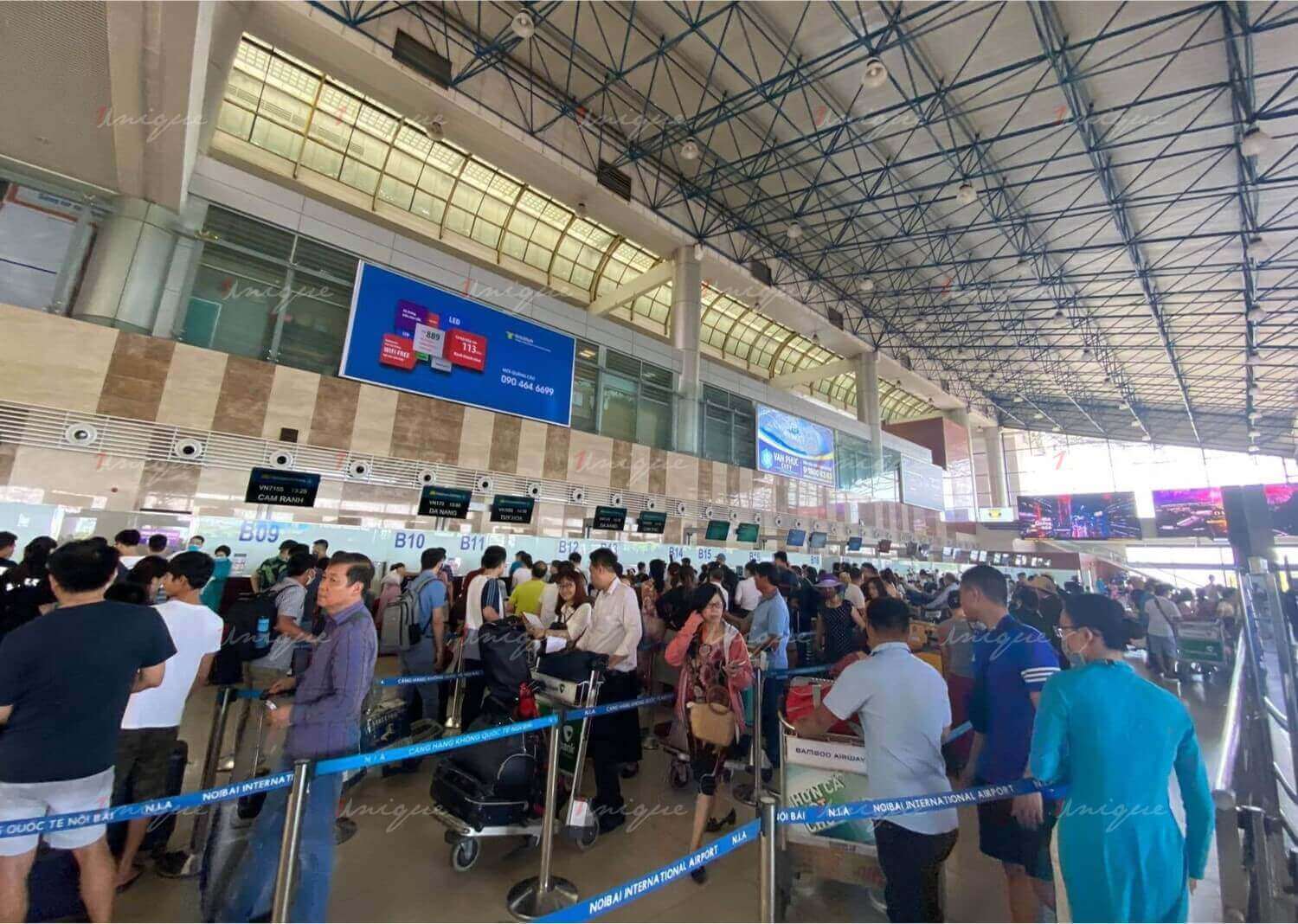 Quảng cáo tại sân bay Nội Bài: Ấn tượng và hiệu quả quảng cáo tại sân bay Nội Bài