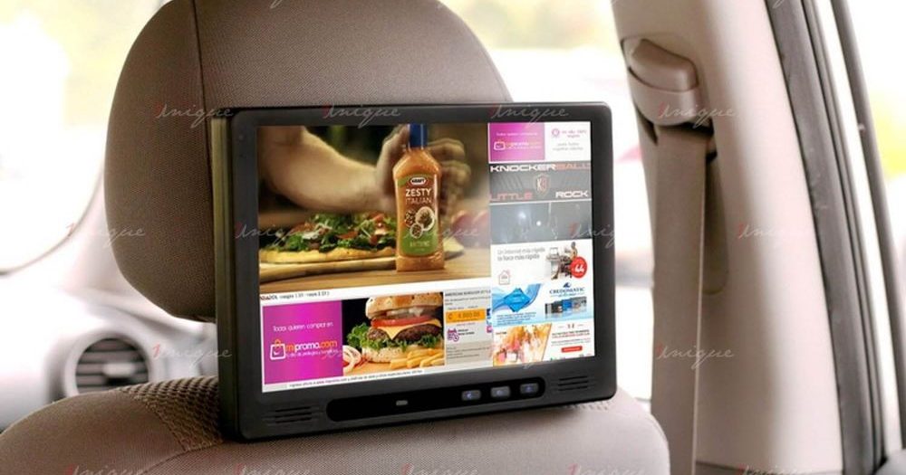 màn hình lcd quảng cáo trong xe taxi ô tô