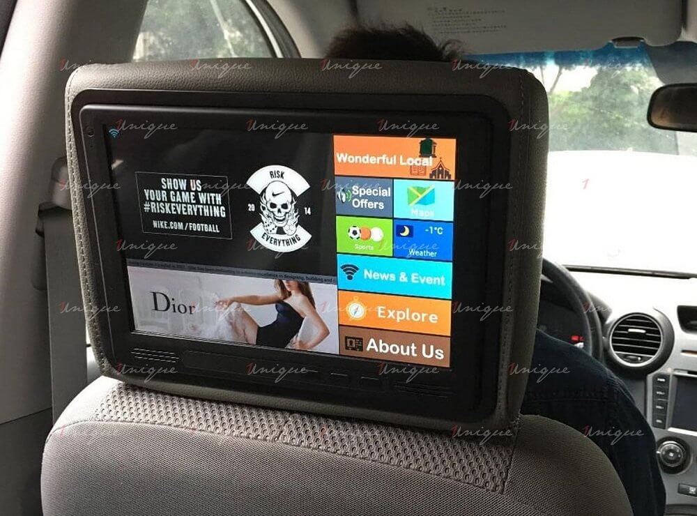 Ghi dấu ấn với quảng cáo màn hình LCD trong xe taxi, ô tô màn hình lcd quảng cáo trong xe taxi ô tô
