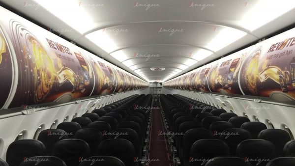 Quảng cáo trên máy bay Air Asia: Nổi bật và hiệu quả quảng cáo trên máy bay Air Asia