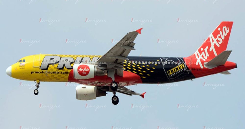 quảng cáo trên máy bay Air Asia