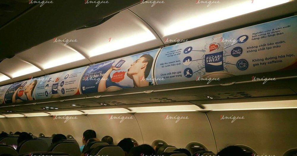 quảng cáo trên máy bay vietnam airlines