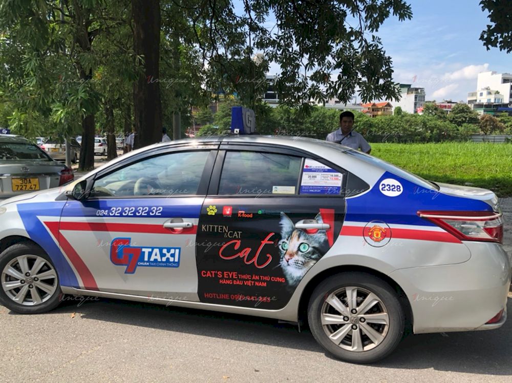 VietPet quảng cáo trên Taxi