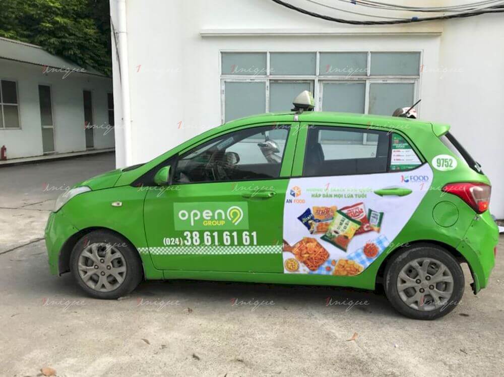 KFood phủ sóng thương hiệu với chiến dịch quảng cáo taxi với quy mô lớn KFood quảng cáo xe taxi