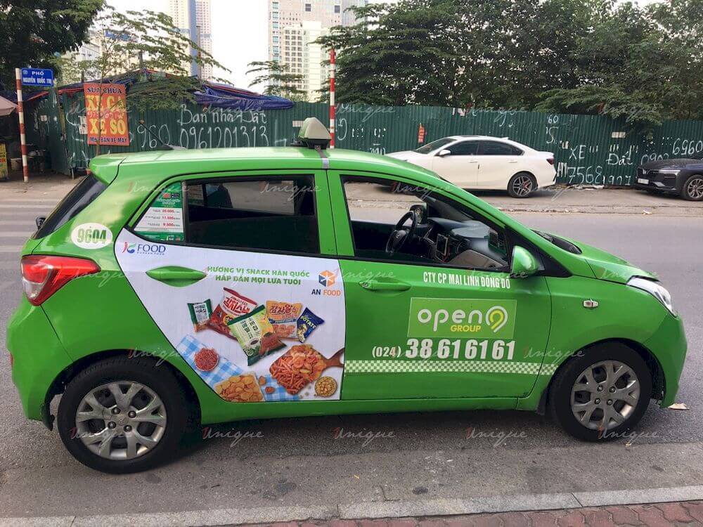 KFood phủ sóng thương hiệu với chiến dịch quảng cáo taxi với quy mô lớn KFood quảng cáo xe taxi