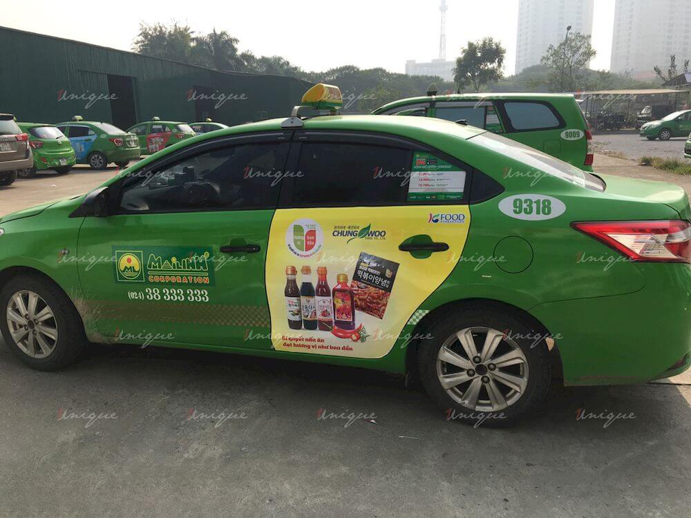 KFood phủ sóng thương hiệu với chiến dịch quảng cáo taxi với quy mô lớn KFood quảng cáo xe taxi
