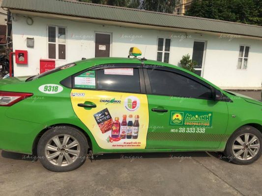 Kfood quảng cáo taxi