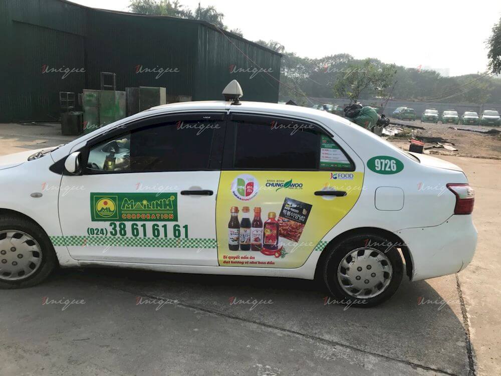 KFood phủ sóng thương hiệu với chiến dịch quảng cáo taxi với quy mô lớn KFood quảng cáo xe taxi