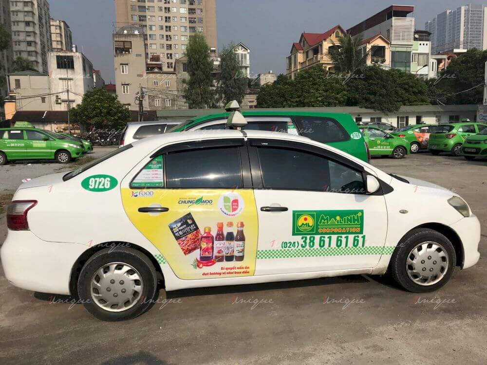 KFood phủ sóng thương hiệu với chiến dịch quảng cáo taxi với quy mô lớn KFood quảng cáo xe taxi