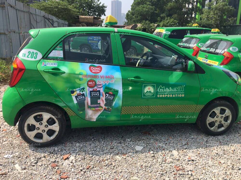KFood phủ sóng thương hiệu với chiến dịch quảng cáo taxi với quy mô lớn KFood quảng cáo xe taxi