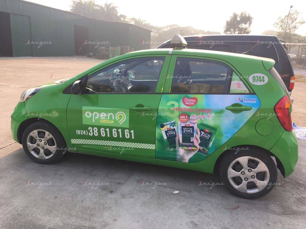 KFood phủ sóng thương hiệu với chiến dịch quảng cáo taxi với quy mô lớn KFood quảng cáo xe taxi