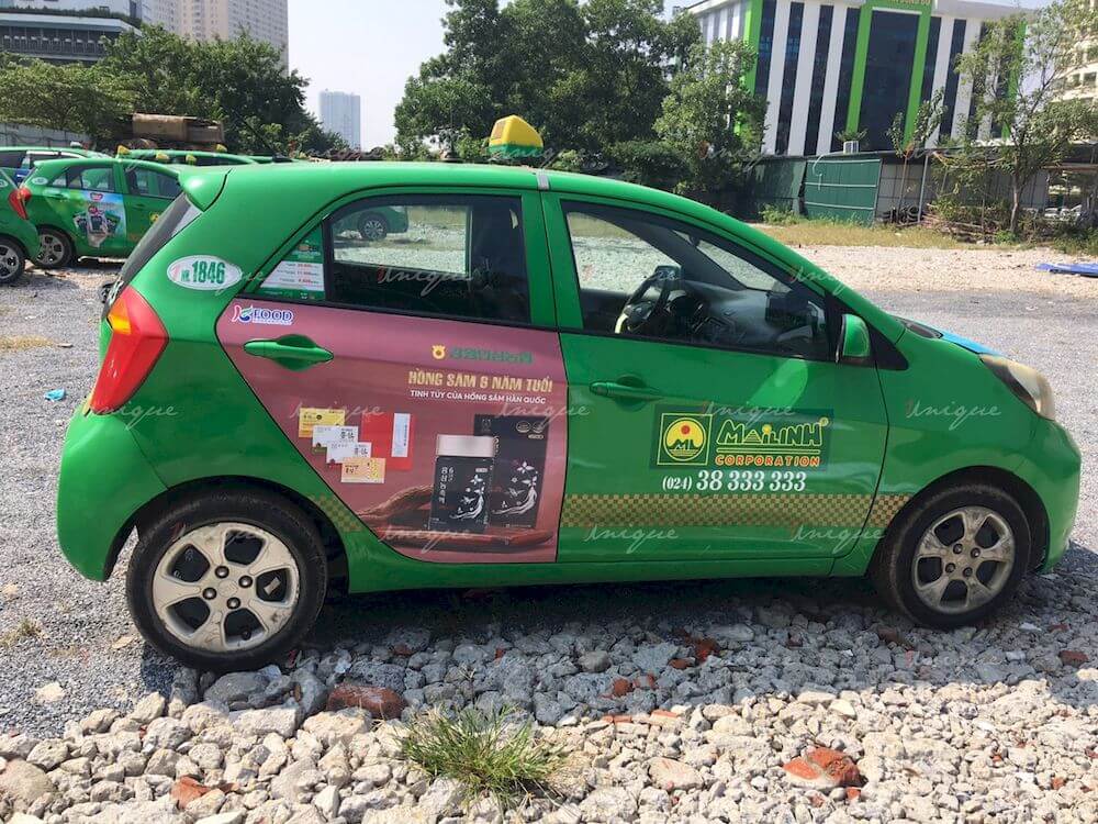 KFood phủ sóng thương hiệu với chiến dịch quảng cáo taxi với quy mô lớn KFood quảng cáo xe taxi