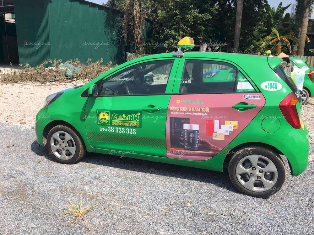 KFood phủ sóng thương hiệu với chiến dịch quảng cáo taxi với quy mô lớn KFood quảng cáo xe taxi