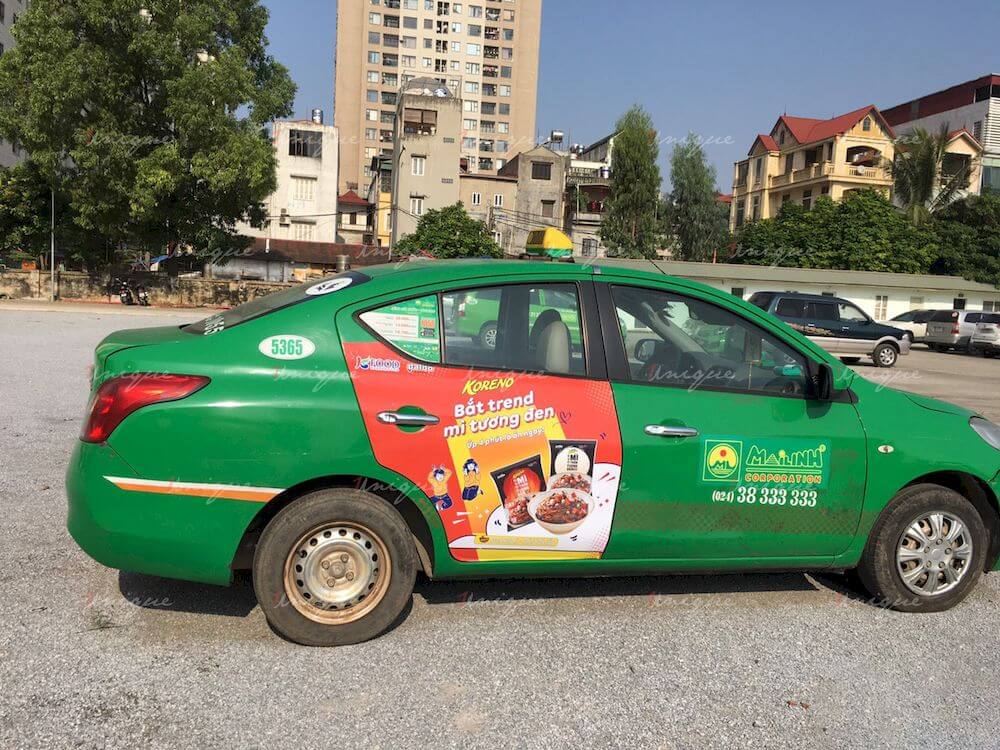KFood phủ sóng thương hiệu với chiến dịch quảng cáo taxi với quy mô lớn KFood quảng cáo xe taxi