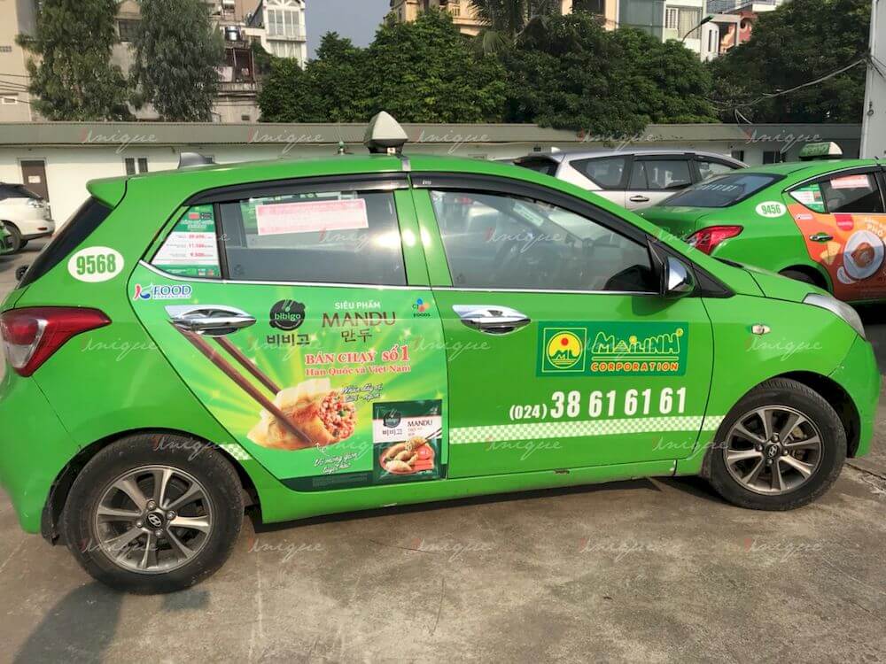 KFood phủ sóng thương hiệu với chiến dịch quảng cáo taxi với quy mô lớn KFood quảng cáo xe taxi