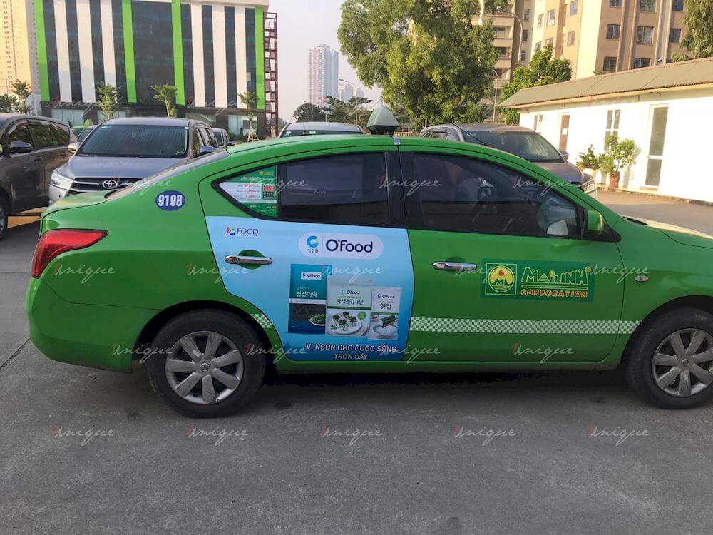 KFood phủ sóng thương hiệu với chiến dịch quảng cáo taxi với quy mô lớn KFood quảng cáo xe taxi