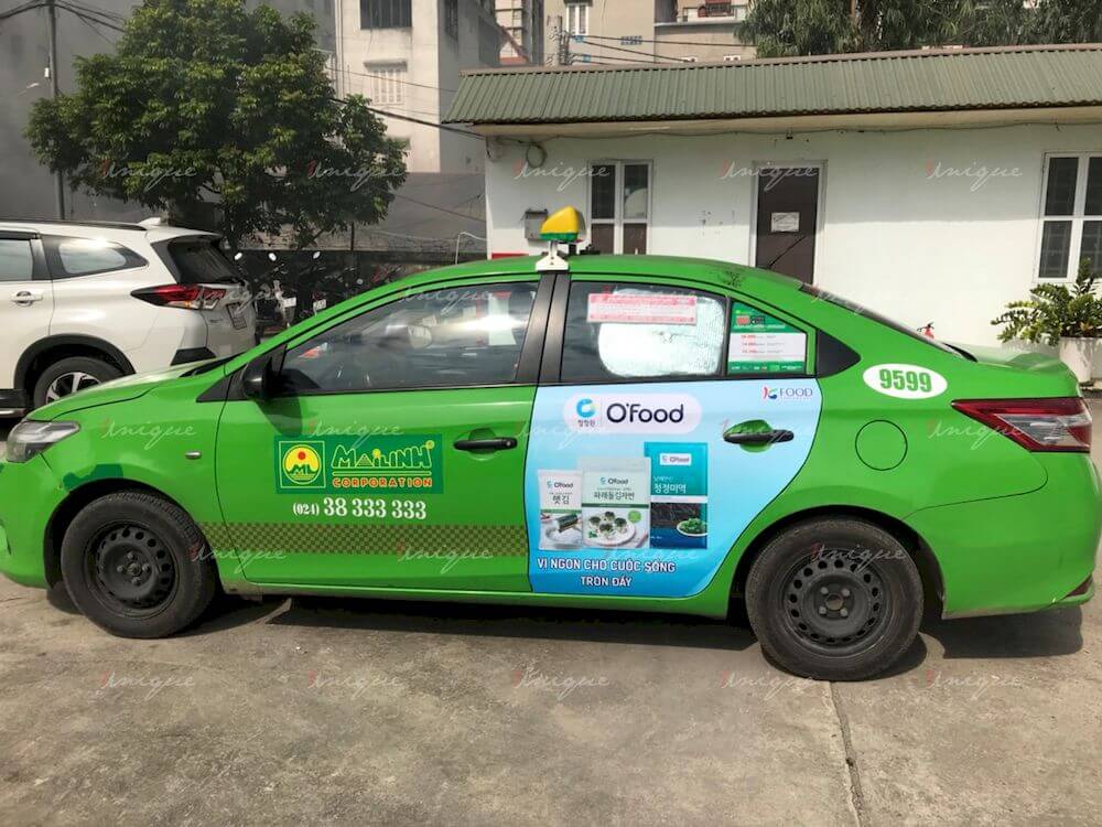 KFood phủ sóng thương hiệu với chiến dịch quảng cáo taxi với quy mô lớn KFood quảng cáo xe taxi