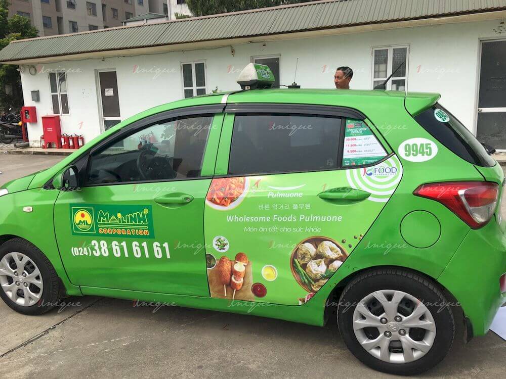 KFood phủ sóng thương hiệu với chiến dịch quảng cáo taxi với quy mô lớn KFood quảng cáo xe taxi