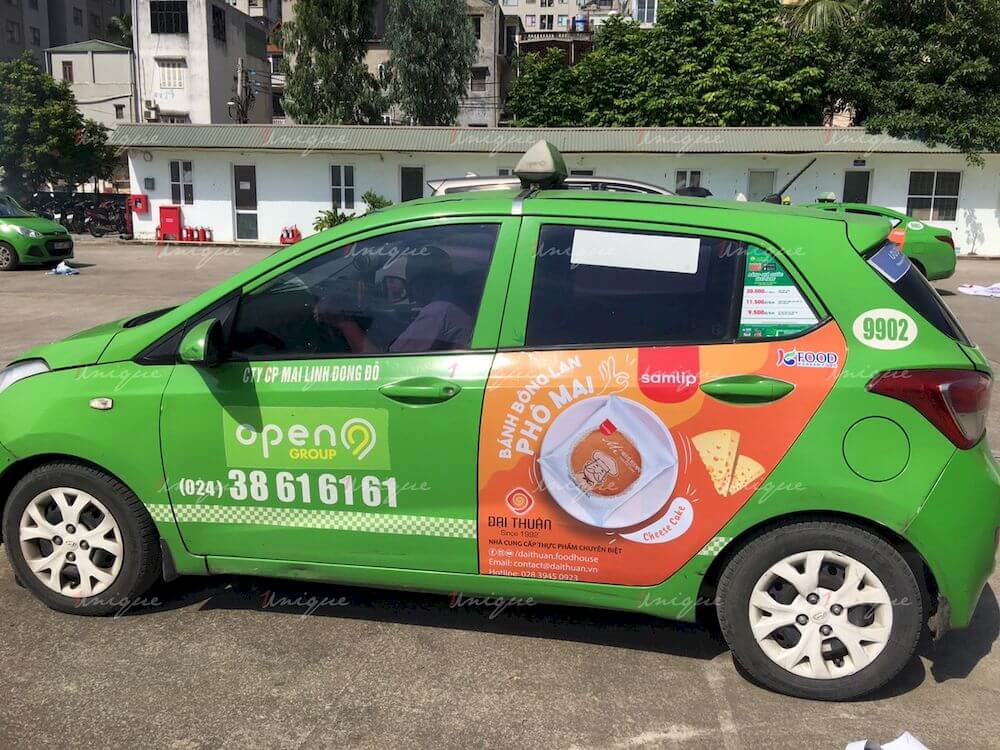 KFood phủ sóng thương hiệu với chiến dịch quảng cáo taxi với quy mô lớn KFood quảng cáo xe taxi