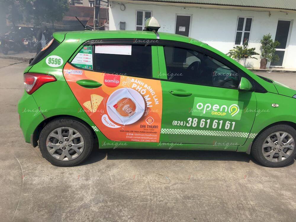 KFood phủ sóng thương hiệu với chiến dịch quảng cáo taxi với quy mô lớn KFood quảng cáo xe taxi