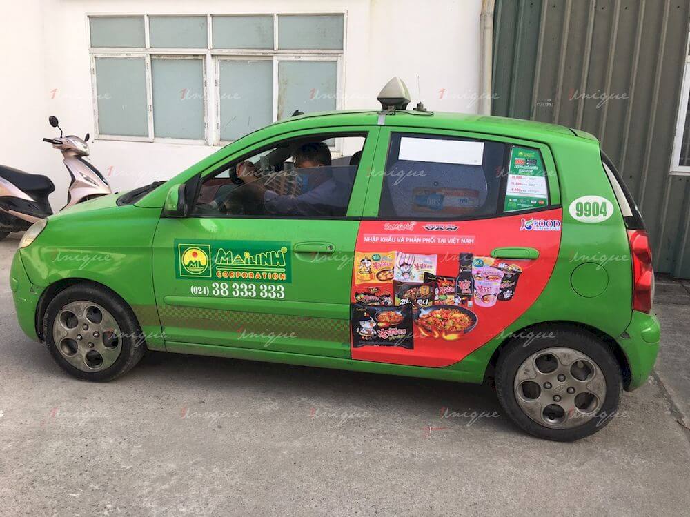 KFood phủ sóng thương hiệu với chiến dịch quảng cáo taxi với quy mô lớn KFood quảng cáo xe taxi