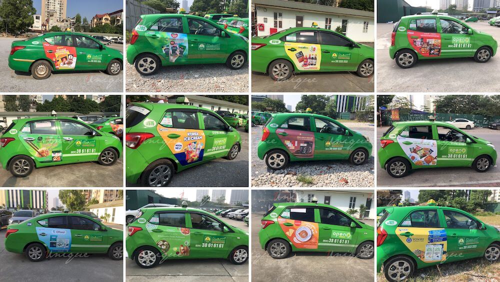 KFood phủ sóng thương hiệu với chiến dịch quảng cáo taxi với quy mô lớn KFood quảng cáo xe taxi