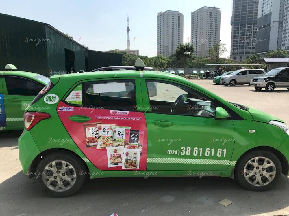 KFood phủ sóng thương hiệu với chiến dịch quảng cáo taxi với quy mô lớn KFood quảng cáo xe taxi
