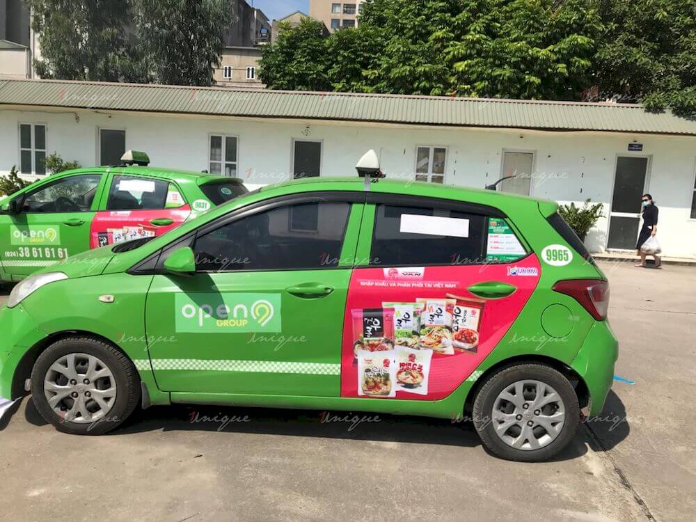 KFood phủ sóng thương hiệu với chiến dịch quảng cáo taxi với quy mô lớn KFood quảng cáo xe taxi