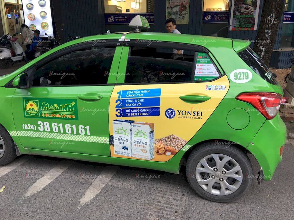 KFood phủ sóng thương hiệu với chiến dịch quảng cáo taxi với quy mô lớn KFood quảng cáo xe taxi