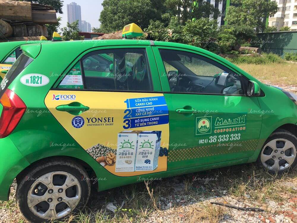 KFood phủ sóng thương hiệu với chiến dịch quảng cáo taxi với quy mô lớn KFood quảng cáo xe taxi