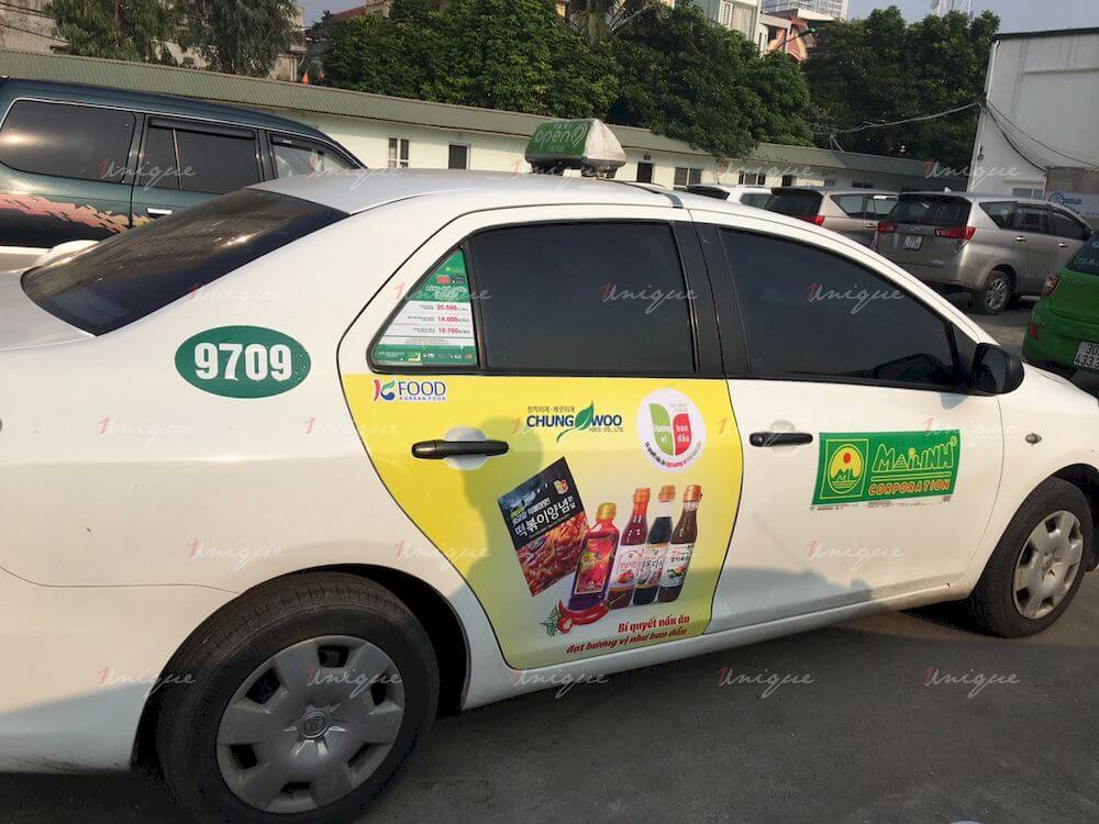 KFood phủ sóng thương hiệu với chiến dịch quảng cáo taxi với quy mô lớn KFood quảng cáo xe taxi