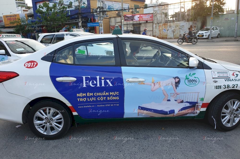 Đệm Felix quảng cáo Taxi