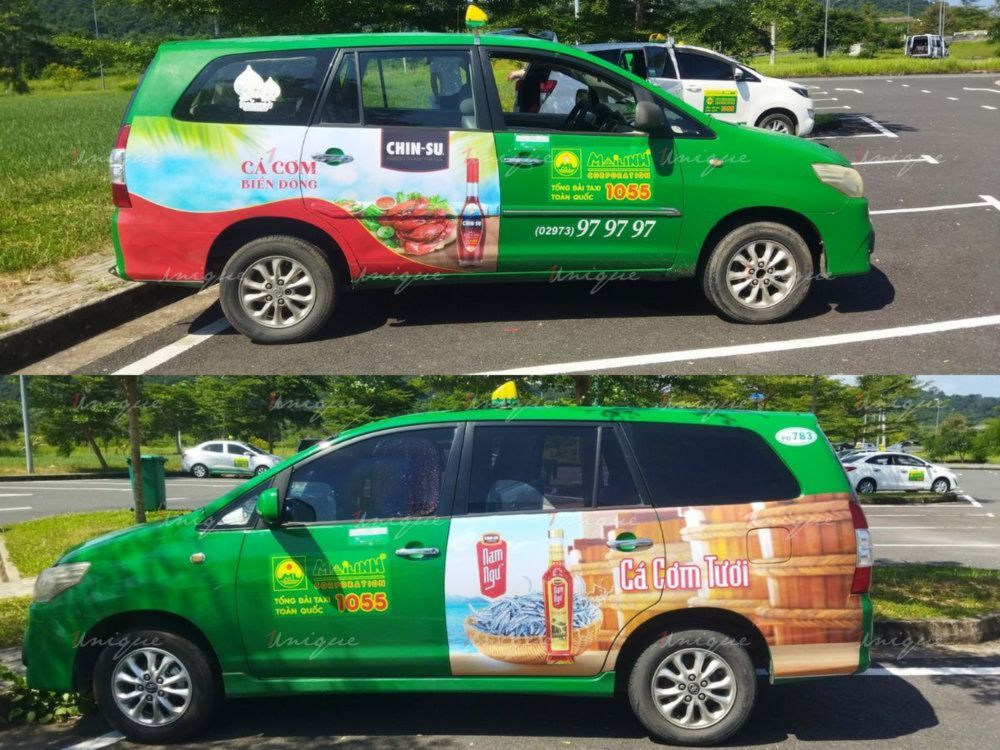 Nam Ngư quảng cáo taxi