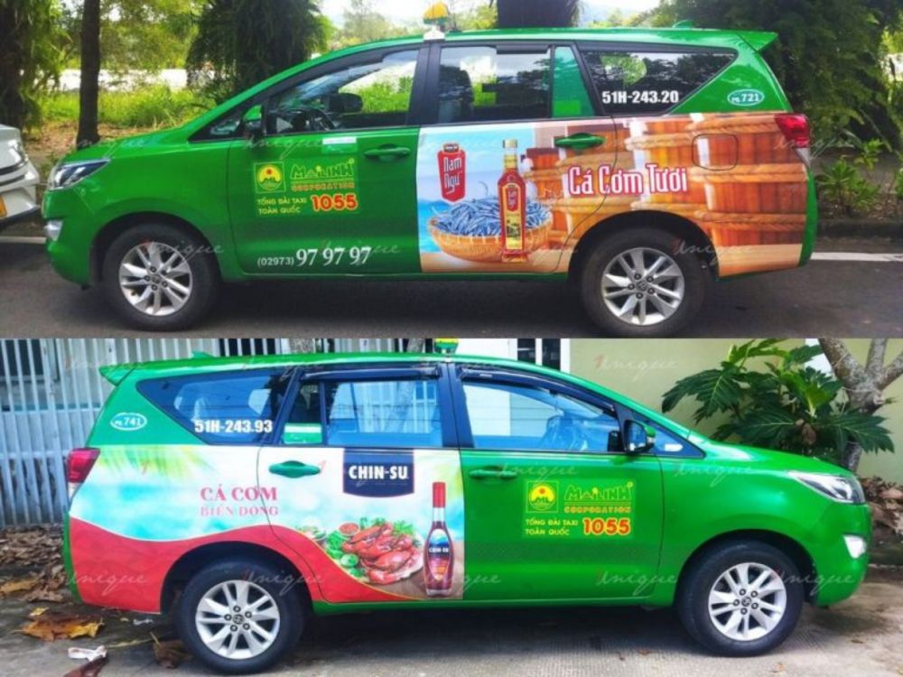 Nam Ngư quảng cáo taxi